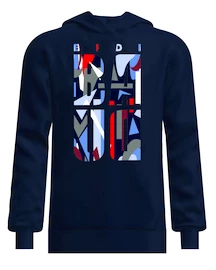 Heren hoodie BIDI BADU New York 2024 Logo Chill Hoody Dark Blue/Red