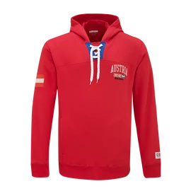 Heren hoodie CCM FLAG HOODIE TEAM AUSTRIA Red