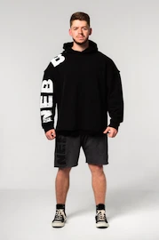 Heren hoodie Nebbia Oversized Pullover Hoodie NO BS Black