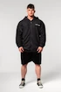 Heren hoodie Nebbia  Washed-off Zip Up Hoodie GYM BRO Black