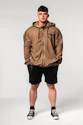 Heren hoodie Nebbia  Washed-off Zip Up Hoodie GYM BRO Light Brown