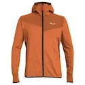 Heren hoodie Salewa  Agner Hybrid PL/DST M FZ Hdy Bombay Brown Melange/0910