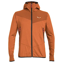 Heren hoodie Salewa Agner Hybrid PL/DST M FZ Hdy Bombay Brown Melange/0910