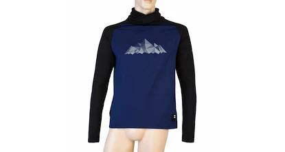 Heren hoodie Sensor  Coolmax Thermo Mountains Deep Blue XL