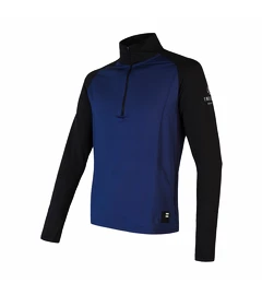 Heren hoodie Sensor Coolmax Thermo zip blue/black