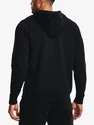 Heren hoodie Under Armour  Essential Fleece FZ Hood-BLK