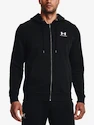 Heren hoodie Under Armour  Essential Fleece FZ Hood-BLK XXL