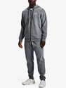 Heren hoodie Under Armour  Essential Fleece FZ Hood-GRY