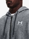 Heren hoodie Under Armour  Essential Fleece FZ Hood-GRY