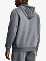 Heren hoodie Under Armour  Essential Fleece FZ Hood-GRY