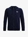 Heren hoodie Under Armour  Essential Fleece FZ Hood-NVY