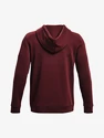 Heren hoodie Under Armour  Essential Fleece FZ Hood-RED