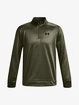 Heren hoodie Under Armour  Fleece 1/4 Zip-GRN