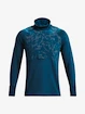 Heren hoodie Under Armour  OUTRUN THE COLD FUNNEL-BLU