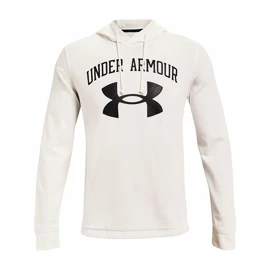 Heren hoodie Under Armour RIVAL TERRY BIG LOGO HD white