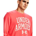 Heren hoodie Under Armour  RIVAL TERRY CREW-RED