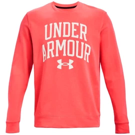 Heren hoodie Under Armour RIVAL TERRY CREW-RED