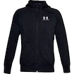 Heren hoodie Under Armour  SPECKLED FLEECE FZ HOODIE-BLK