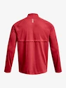 Heren hoodie Under Armour  STREAKER HALF ZIP-RED