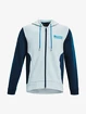 Heren hoodie Under Armour  SUMMIT KNIT FZ HD-BLU