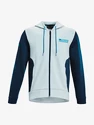 Heren hoodie Under Armour  SUMMIT KNIT FZ HD-BLU