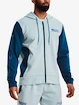 Heren hoodie Under Armour  SUMMIT KNIT FZ HD-BLU