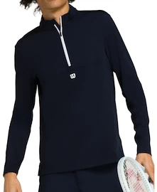 Heren hoodie Wilson M Elevate Performance 1/2 Zip Navy