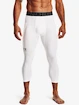 Heren legging Under Armour HeatGear 3/4 Legging-WHT