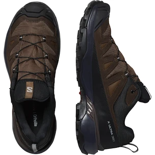 Heren outdoorschoenen Salomon X Ultra 360 Leather Gore-Tex Dark Earth/Delicioso/Sharkskin  UK 8,5