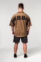 Heren overhemd Nebbia  Washed-off Oversized Shirt 90s THROWBACK Light Brown