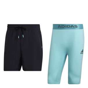 Heren short adidas  Paris 2 in 1 Short Carbon XXL