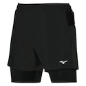 Heren short Mizuno  ER 5.5 2in1 Short Black S