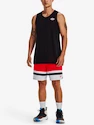 Heren short Under Armour  Baseline Woven Short II-RED