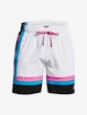 Heren short Under Armour  Baseline Woven Short II-WHT