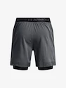 Heren short Under Armour  Vanish Woven 2in1 Sts-GRY