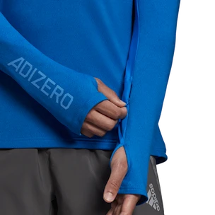 Heren T-shirt adidas  Adizero 1/2 Zip Blue Rush