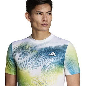 Heren T-shirt adidas  Printed Tee Pro White M