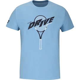 Heren T-shirt Babolat Drive Cotton Tee Drive Heritage Blue