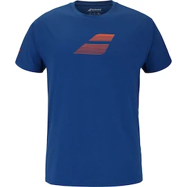 Heren T-shirt Babolat Exercise Big Flag Tee Men Dark Blue