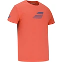 Heren T-shirt Babolat  Exercise Big Flag Tee Men Hot Coral