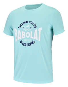 Heren T-shirt Babolat  Exercise Graphic Tee Men Angel Blue XXL