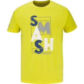 Heren T-shirt Babolat Exercise Message Tee Men Blazing Yellow