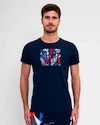 Heren T-shirt BIDI BADU  New York 2024 Chill Tee Dark Blue/Red