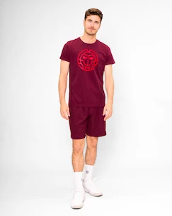 Heren T-shirt BIDI BADU  Protected Leafs Chill Tee Bordeaux M