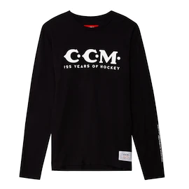 Heren T-shirt CCM 125 Anniversary LS Tee Black