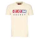 Heren T-shirt CCM Vintage Fall SS Tee Unbleached XL