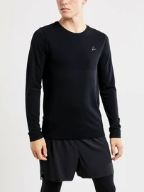 Heren T-shirt Craft Fuseknit Light LS black