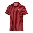 Heren T-shirt Fila  Polo Stripes Björn Cabernet/White Alyssum L