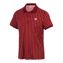 Heren T-shirt Fila  Polo Stripes Björn Cabernet/White Alyssum L