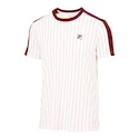 Heren T-shirt Fila  T-Shirt Stripes Jascha 2 White Alyssum/Cabernet